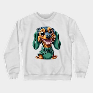 Weird Kawaii Dachshund Crewneck Sweatshirt